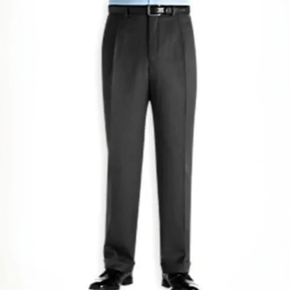 Ballin Men's Comfort-EZE Black Tencel Classic Dress Pants